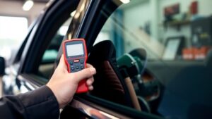 Car window tint inspection